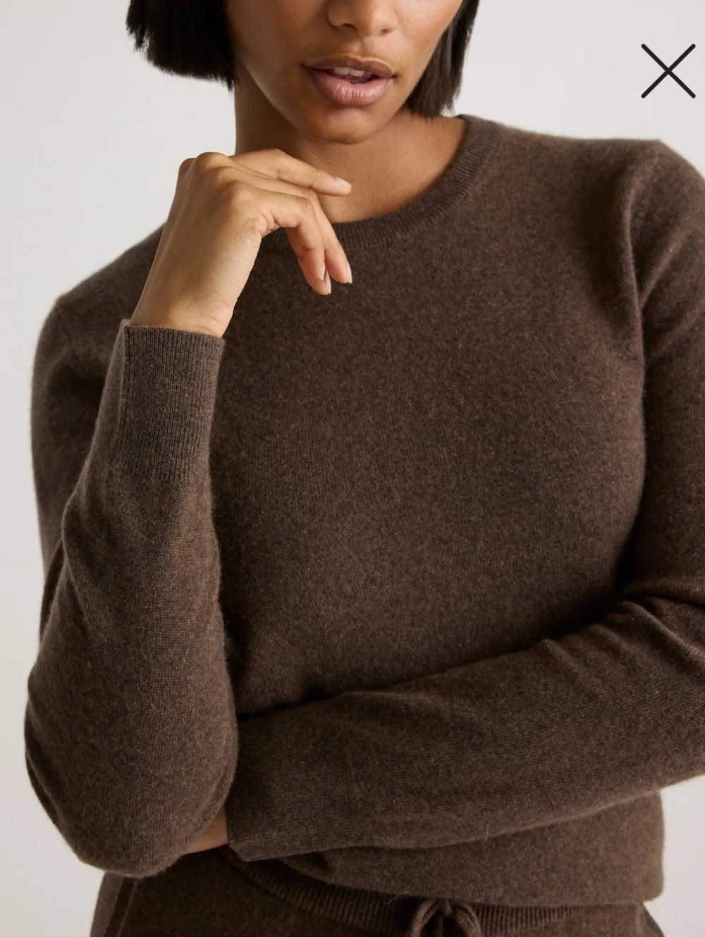 Quince Mongolian Cashmere Sweater Size Large In Brown - Picture 5 of 11